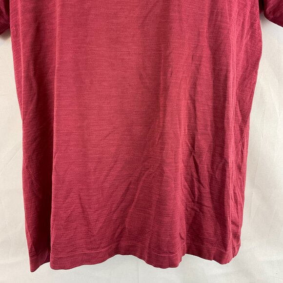 Lululemon Metal Vent Tech Shirt Men's L Muted Red Short Sleeve - Picture 4 of 10